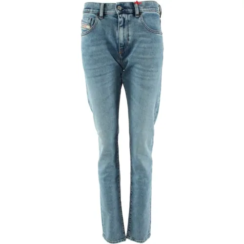 Slim Fit Mid Waist Slim Leg Jeans , male, Sizes: W33 L34, W34 L34, W29 L34, W36 L34, W32 L34 - Diesel - Modalova