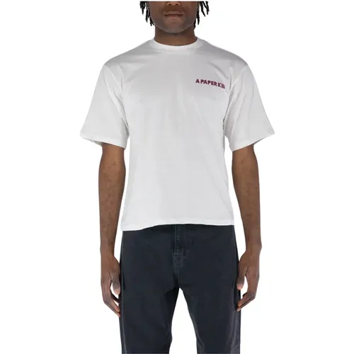Printed Crewneck T-Shirt , male, Sizes: S, L, XS, M - A Paper Kid - Modalova