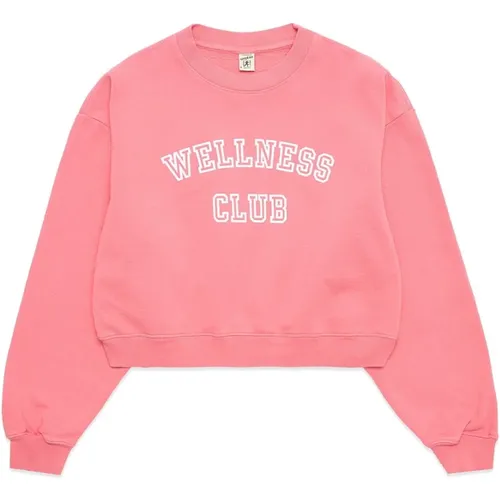 Wellness Club Sweatshirt , female, Sizes: XS, M, S - Sporty & Rich - Modalova