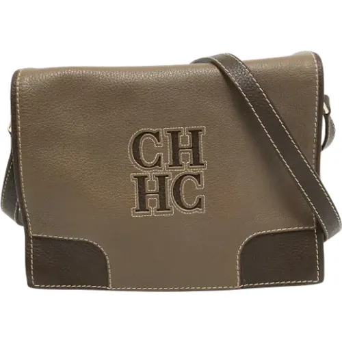 Pre-owned Leather shoulder-bags , female, Sizes: ONE SIZE - Carolina Herrera Pre-owned - Modalova