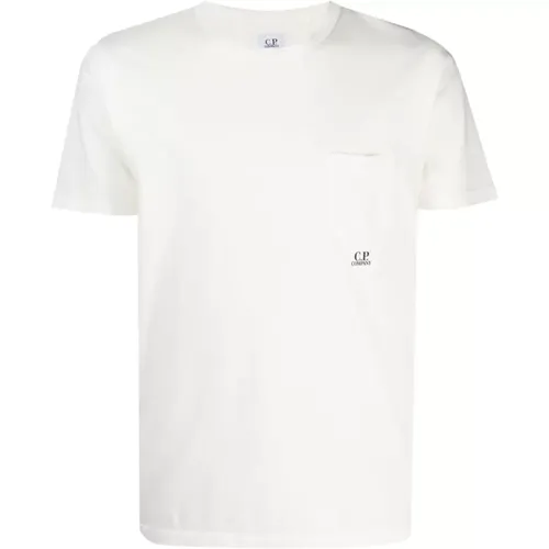 Logo-Print Taschen T-Shirt , Herren, Größe: 2XL - C.P. Company - Modalova