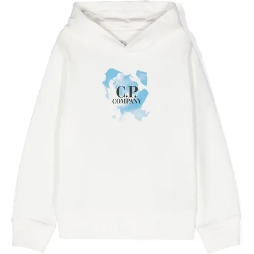 Sweatshirt mit Grafischem Druck und Logo - C.P. Company - Modalova