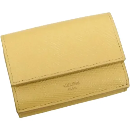 Pre-owned Leather wallets , female, Sizes: ONE SIZE - Celine Vintage - Modalova