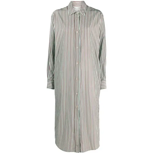 Striped Chic Taffetas Dress , female, Sizes: XS, L, M, S - Forte Forte - Modalova