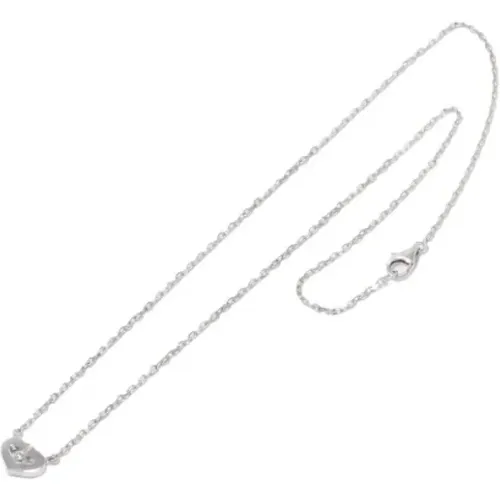 Pre-owned White Gold necklaces , female, Sizes: ONE SIZE - Cartier Vintage - Modalova