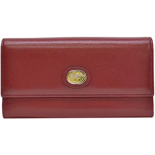 Pre-owned Leather wallets , female, Sizes: ONE SIZE - Gucci Vintage - Modalova