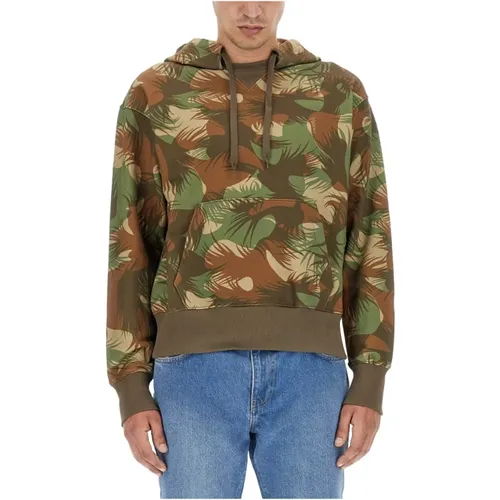 Stylischer Camo Hoodie für Männer , Herren, Größe: L - Moschino - Modalova