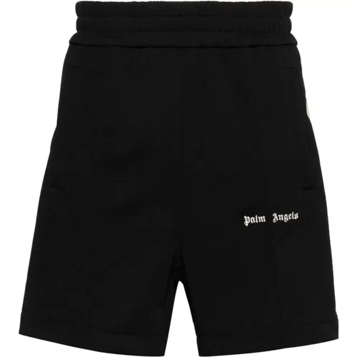 Sporty Shorts with Embroidered Logo , male, Sizes: M, L, XL, S - Palm Angels - Modalova