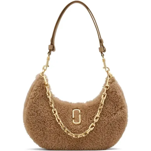 Teddy Shoulder Bag Camel Logo , female, Sizes: ONE SIZE - Marc Jacobs - Modalova