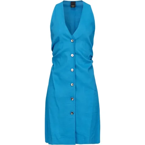 Blaues Ärmelloses Kleid , Damen, Größe: S - pinko - Modalova