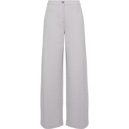 Light Grey Chevron Stitched Trousers , female, Sizes: M, XL, 2XS, S, XS - Emporio Armani - Modalova