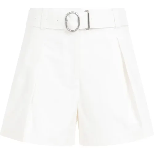 Cotton High Waist Shorts , female, Sizes: XS - Jil Sander - Modalova