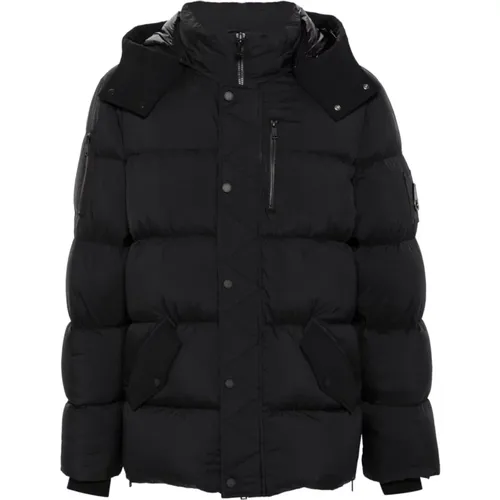 Quilted Logo Coat , male, Sizes: XL, S - Moose Knuckles - Modalova