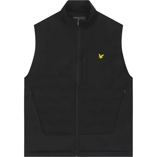 Check Fleece Gilet Jacket , male, Sizes: M, L, S - Lyle & Scott - Modalova