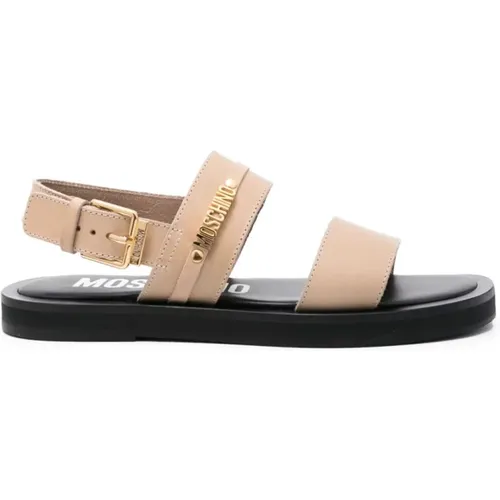 Sandals with 2.0cm Sole Height , male, Sizes: 7 UK, 6 UK - Moschino - Modalova