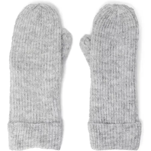 Stilvolle Graue Damenhandschuhe , Damen, Größe: ONE Size - Vero Moda - Modalova