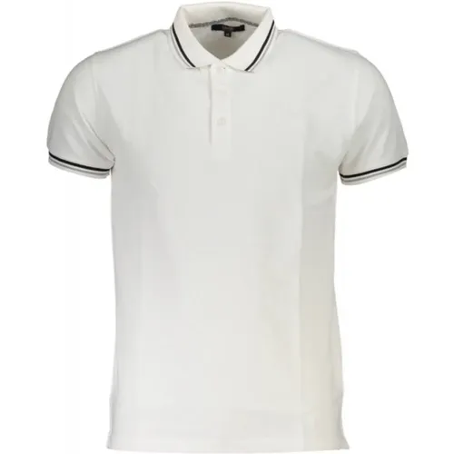 Gesticktes Logo Baumwoll-Poloshirt , Herren, Größe: M - Cavalli Class - Modalova