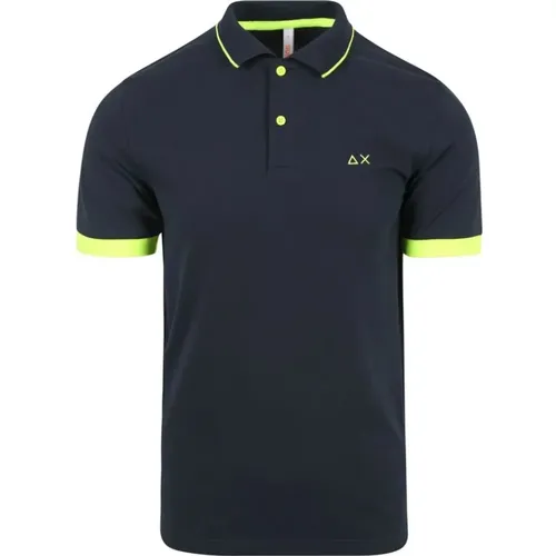 Polo Fluo T-shirts and Polos , male, Sizes: L, M, 2XL - Sun68 - Modalova