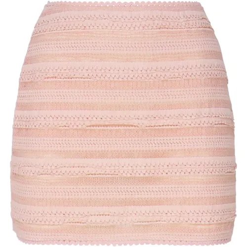 Lace Mini Skirt Dusty , female, Sizes: L - Charo Ruiz Ibiza - Modalova