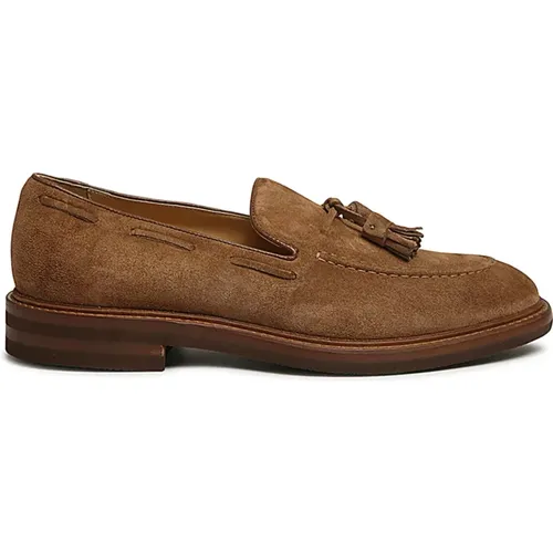 Flat Shoes with Tassels , male, Sizes: 7 UK, 8 UK, 8 1/2 UK, 10 UK - BRUNELLO CUCINELLI - Modalova