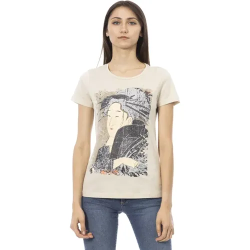 T-Shirts , Damen, Größe: S - Trussardi - Modalova