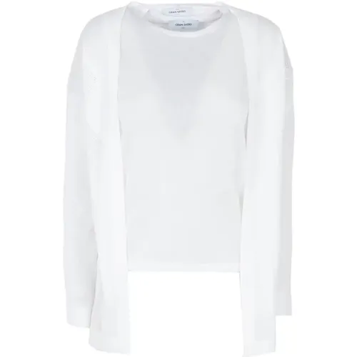 Sweater Set Diamond Knit , female, Sizes: L, 2XS, XS, S, M - Gran Sasso - Modalova