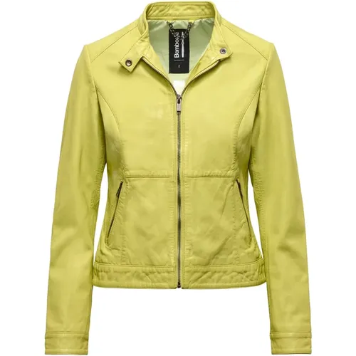 Remy Leather Jacket , female, Sizes: L, XS, M, XL, S, 2XL - BomBoogie - Modalova