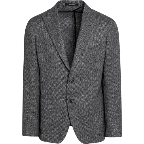 Montecarlo Single-Breasted Jacket , male, Sizes: L, XL, 2XL, M - Tagliatore - Modalova