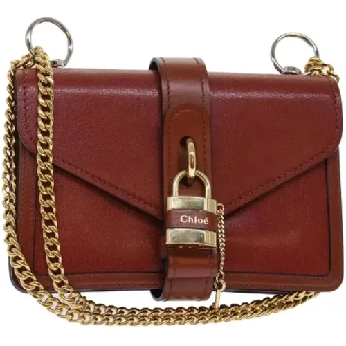 Pre-owned Leather shoulder-bags , female, Sizes: ONE SIZE - Chloé Pre-owned - Modalova