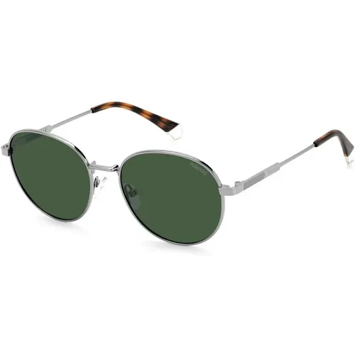 Graue Metallsonnenbrille mit UV-Schutz - Polaroid - Modalova