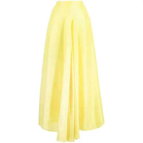Habotai silk skirt , female, Sizes: M - Forte Forte - Modalova