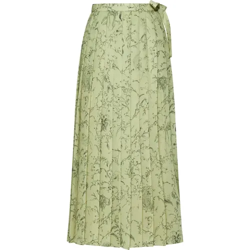 Graphic Print Wrap Skirt , female, Sizes: M - Fabiana Filippi - Modalova