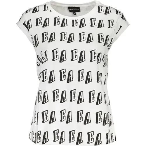 Print Logo Sleeveless T-Shirt , female, Sizes: L, XS - Emporio Armani - Modalova