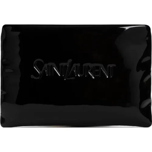 Polyurethane Pouch 1000 Nero , male, Sizes: ONE SIZE - Saint Laurent - Modalova