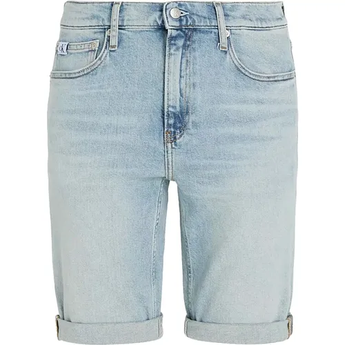 Slim Fit Shorts , Herren, Größe: W32 - Calvin Klein Jeans - Modalova