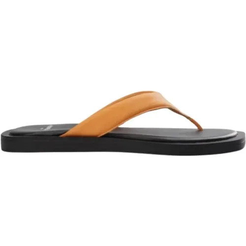 Nappa Leather Toe Post Sandals , female, Sizes: 4 UK, 5 UK, 6 UK - Copenhagen Studios - Modalova