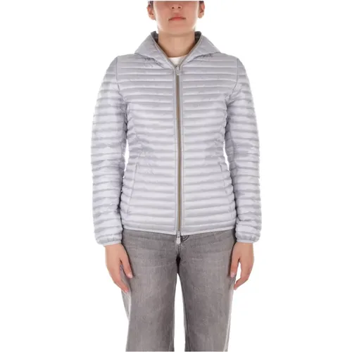 Coats Grey , female, Sizes: L, S, M, XL - Save The Duck - Modalova