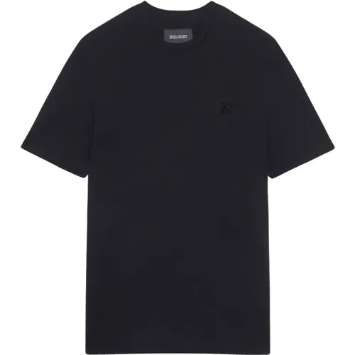 Tonal Eagle Cotton T-shirt 2024 , male, Sizes: S, L, M - Lyle & Scott - Modalova