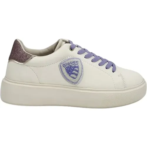 Venus Sneaker Weiß Glitzer Violett - Blauer - Modalova