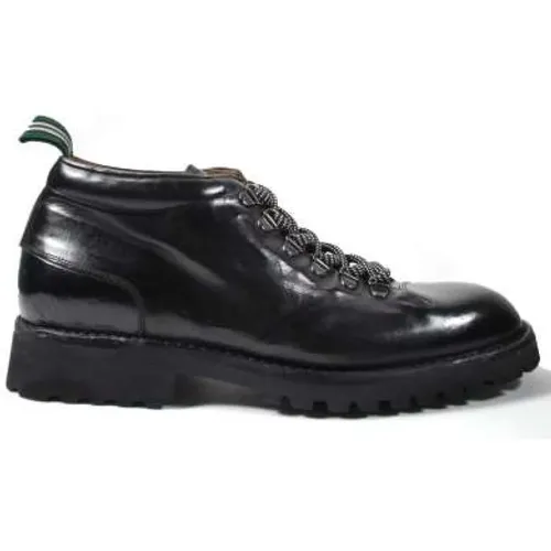 Leather Anfibio Sneakers , male, Sizes: 10 UK, 6 UK - Green George - Modalova