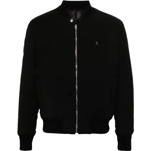 Wool Jacket with 4G Logo Print , male, Sizes: XL, M - Givenchy - Modalova