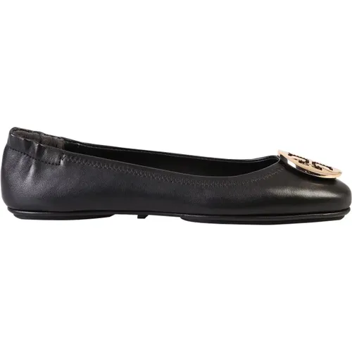 Leather Ballerina Flats , female, Sizes: 7 UK, 2 1/2 UK, 3 UK, 2 UK, 4 UK - TORY BURCH - Modalova