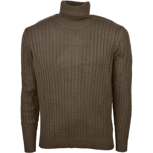 High Neck Sweater , male, Sizes: 2XL, 3XL, L - Cashmere Company - Modalova