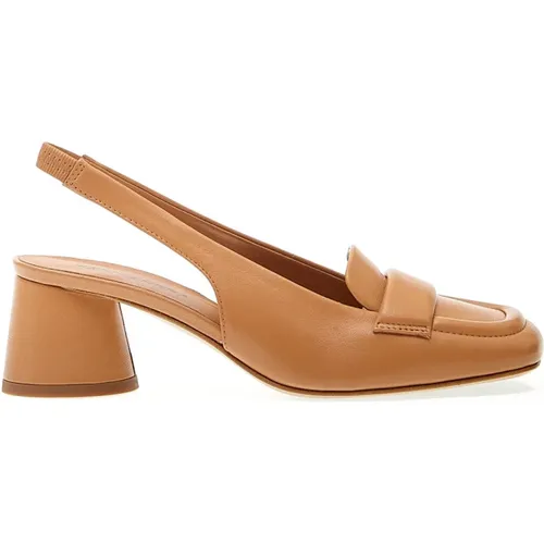 Women's Shoes Pumps Cuoio Ss24 , female, Sizes: 2 UK, 3 1/2 UK, 7 UK, 5 1/2 UK, 4 UK, 4 1/2 UK, 6 UK, 3 UK - Halmanera - Modalova