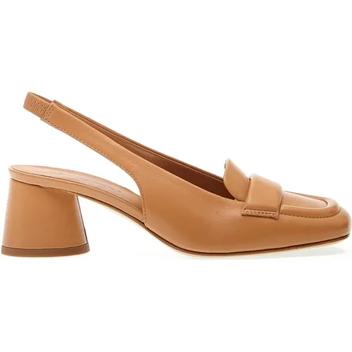 Women's Shoes Pumps Cuoio Ss24 , female, Sizes: 2 UK, 7 UK, 3 UK - Halmanera - Modalova