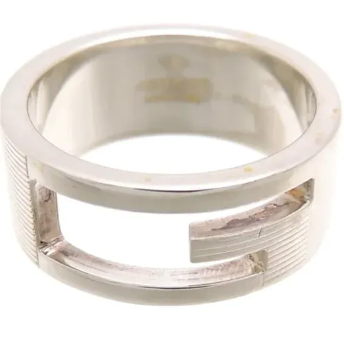 Pre-owned Silver rings , female, Sizes: ONE SIZE - Gucci Vintage - Modalova