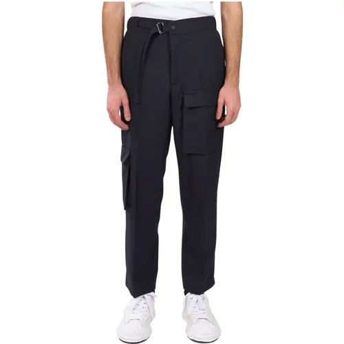 Cargo Wool Pants Loose Fit , male, Sizes: L, S, XL, M - Costumein - Modalova