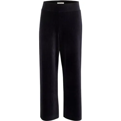 Dark Navy Cropped Wide Leg Pants , female, Sizes: S, XL, 2XL, M, L - Part Two - Modalova