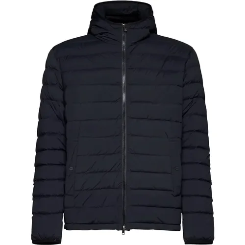 Padded Hooded Jacket Goose Down , male, Sizes: L, M, XL - Herno - Modalova