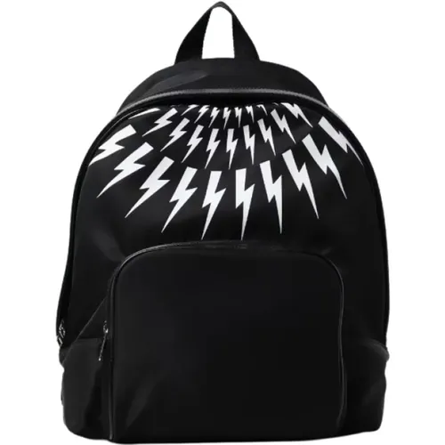 Nylon Leather Backpack , male, Sizes: ONE SIZE - Neil Barrett - Modalova